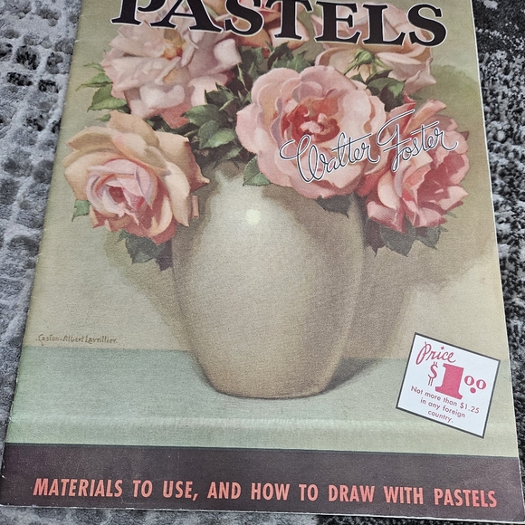 How to Draw With Pastels by Walter Foster Art Instruction Drawing Book #6 VTG - Picture 2 of 16
